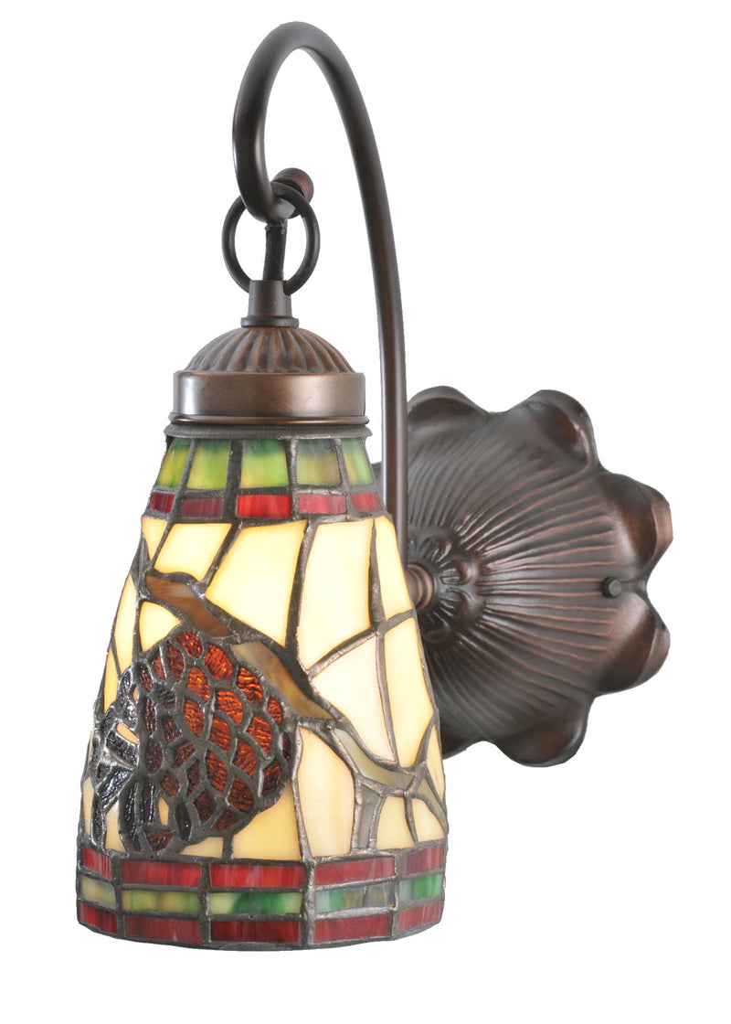 Meyda Tiffany 106293 One Light Wall Sconce, Mahogany Bronze