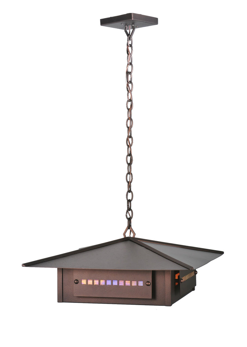Meyda Tiffany 106309 Four Light Pendant, Cinnamon Coffee Metallic