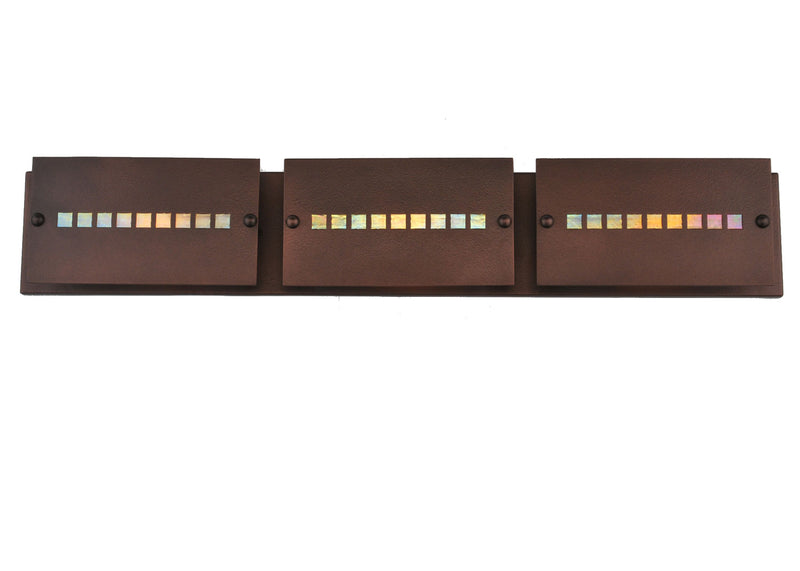 Meyda Tiffany 106315 Three Light Vanity, Cinnamon Coffee Metallic