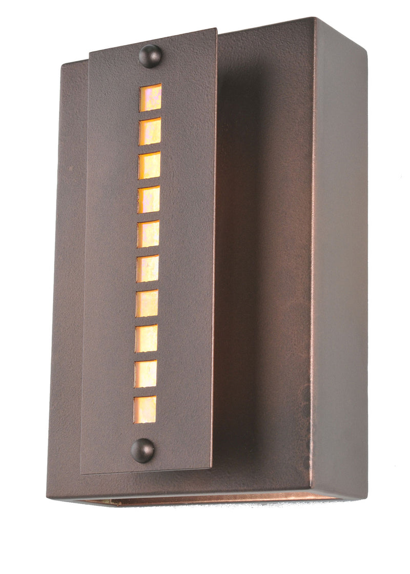 Meyda Tiffany 106317 Two Light Wall Sconce, Cinnamon Coffee Metallic