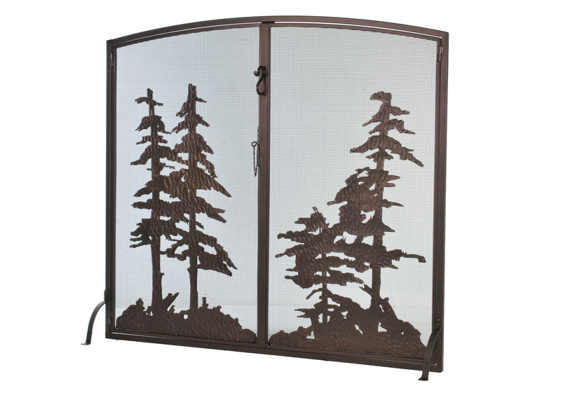 Meyda Tiffany 106333 Fireplace Screen, Mahogany Bronze