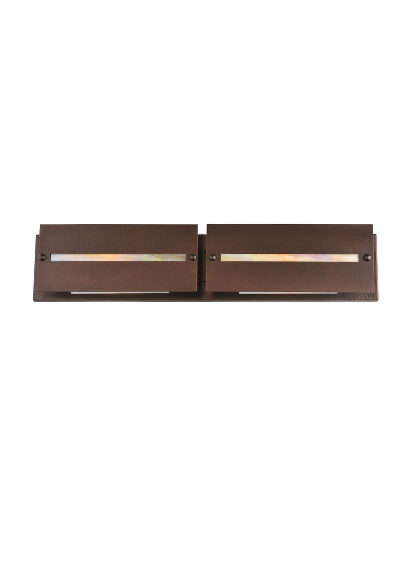 Meyda Tiffany 106361 Two Light Vanity, Cinnamon Coffee Metallic