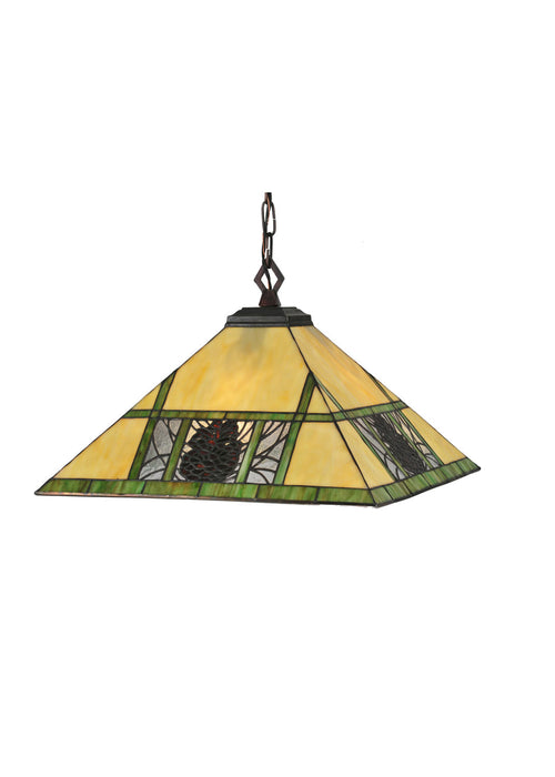 Meyda Tiffany 106491 Four Light Pendant, Mahogany Bronze