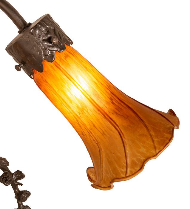 Meyda Tiffany 11822 Two Light Accent Lamp, Mahogany Bronze