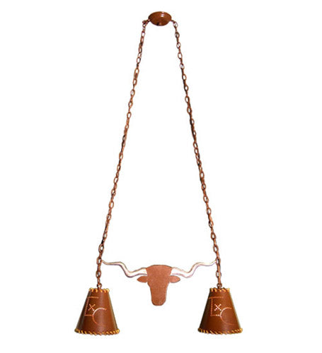 Meyda Tiffany 11887 Two Light Island Pendant, Rust