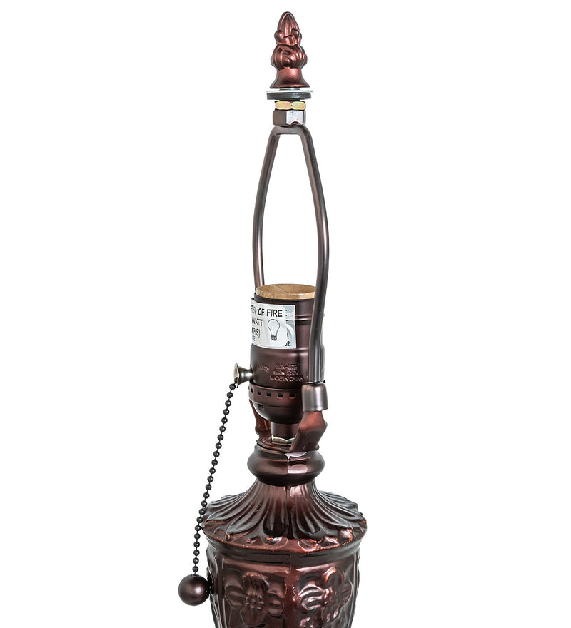 Meyda Tiffany 11895 One Light Table Base, Mahogany Bronze