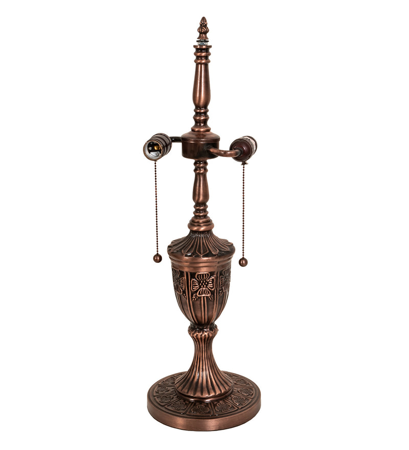 Meyda Tiffany 14878 Two Light Table Base Hardware, Mahogany Bronze