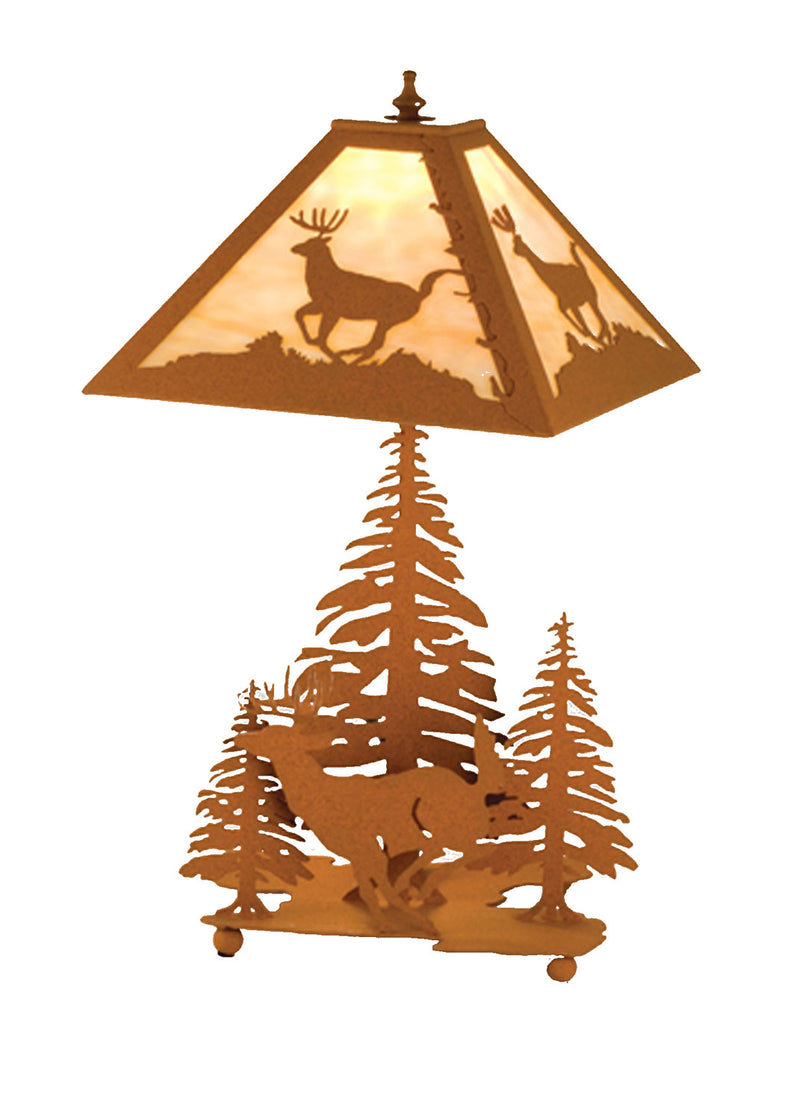 Meyda Tiffany 15268 Two Light Table Lamp, Earth