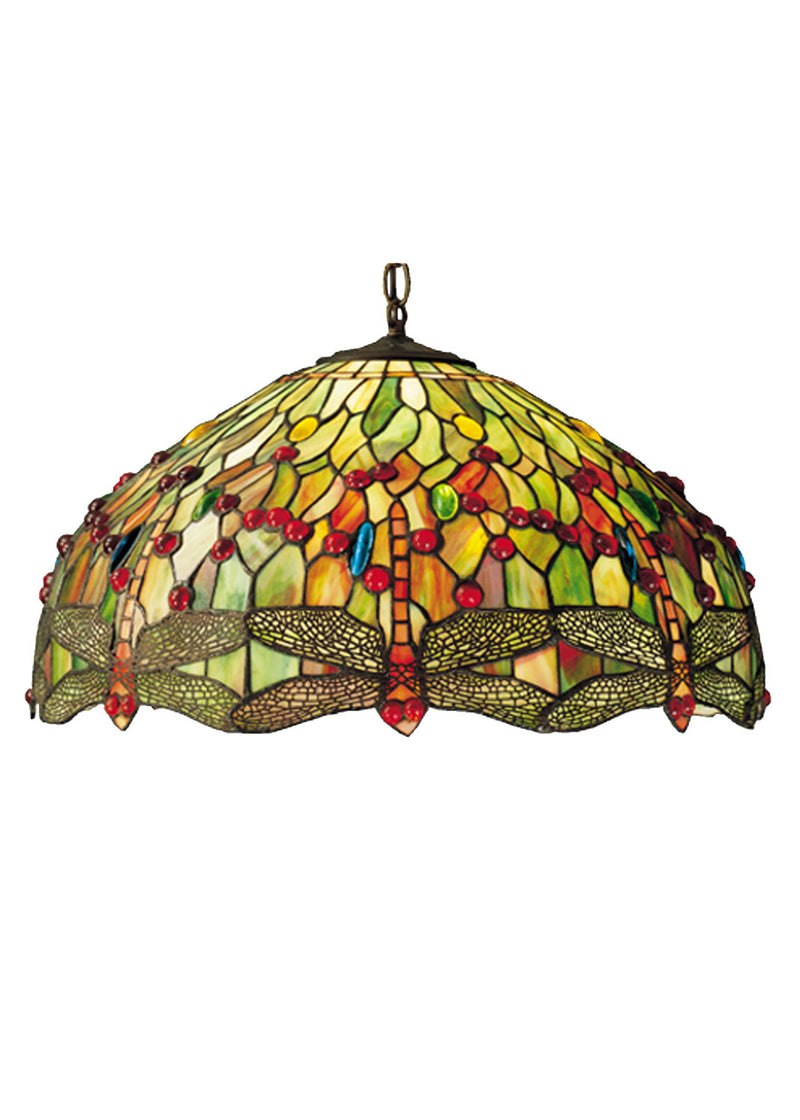 Meyda Tiffany 16733 Three Light Pendant, Mahogany Bronze