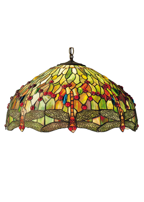Meyda Tiffany 16733 Three Light Pendant, Mahogany Bronze