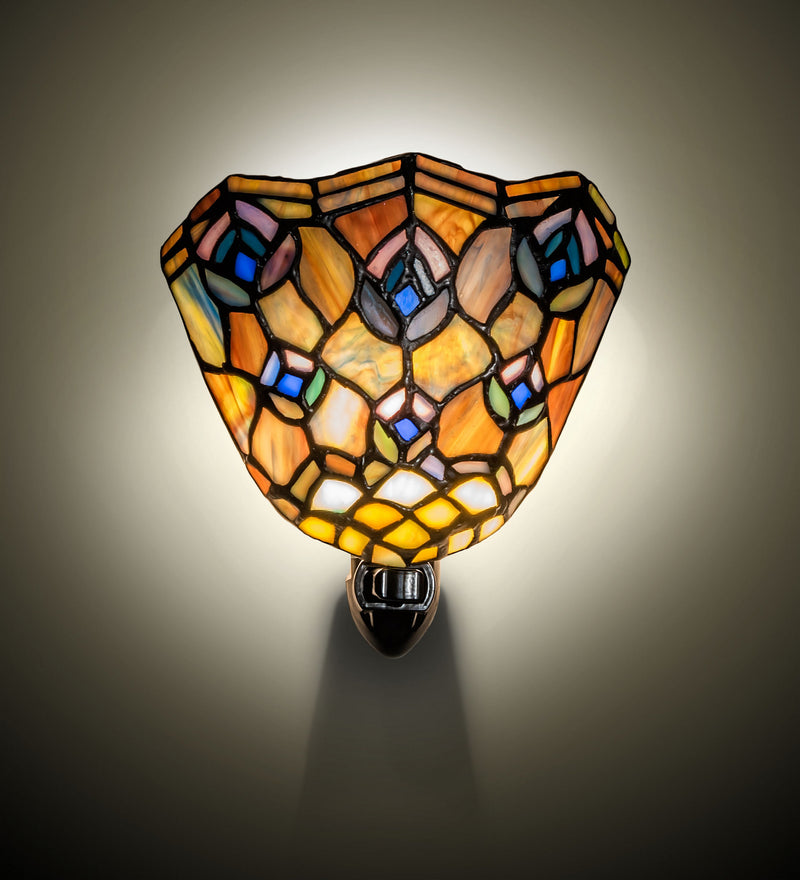 Meyda Tiffany 17294 One Light Night Light, Black