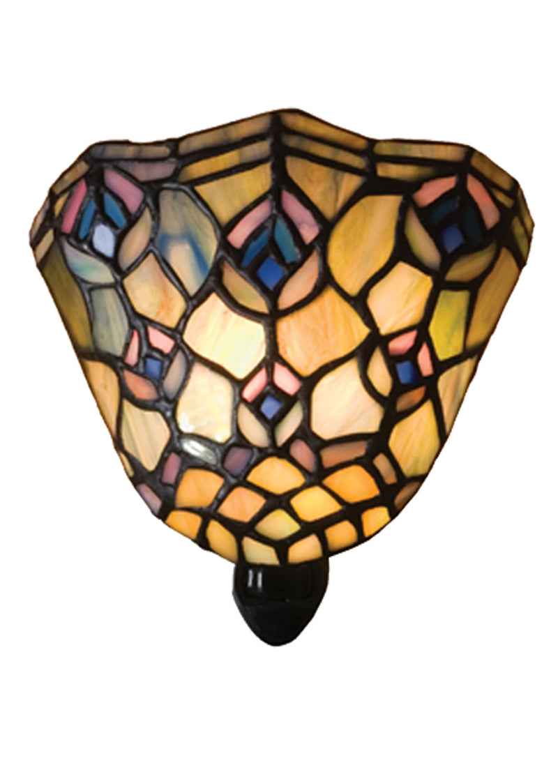 Meyda Tiffany 17294 One Light Night Light, Black