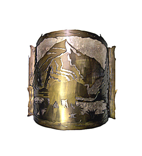 Meyda Tiffany 17464 Two Light Wall Sconce, Antique Copper