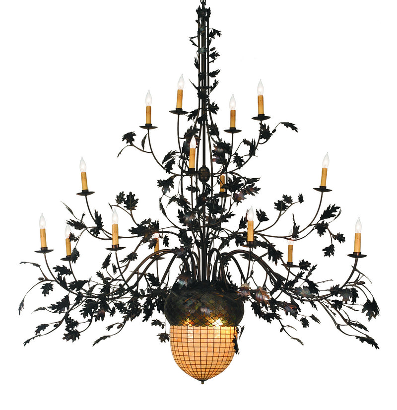 Meyda Tiffany 19061 19 Light Chandelier, Antique Copper