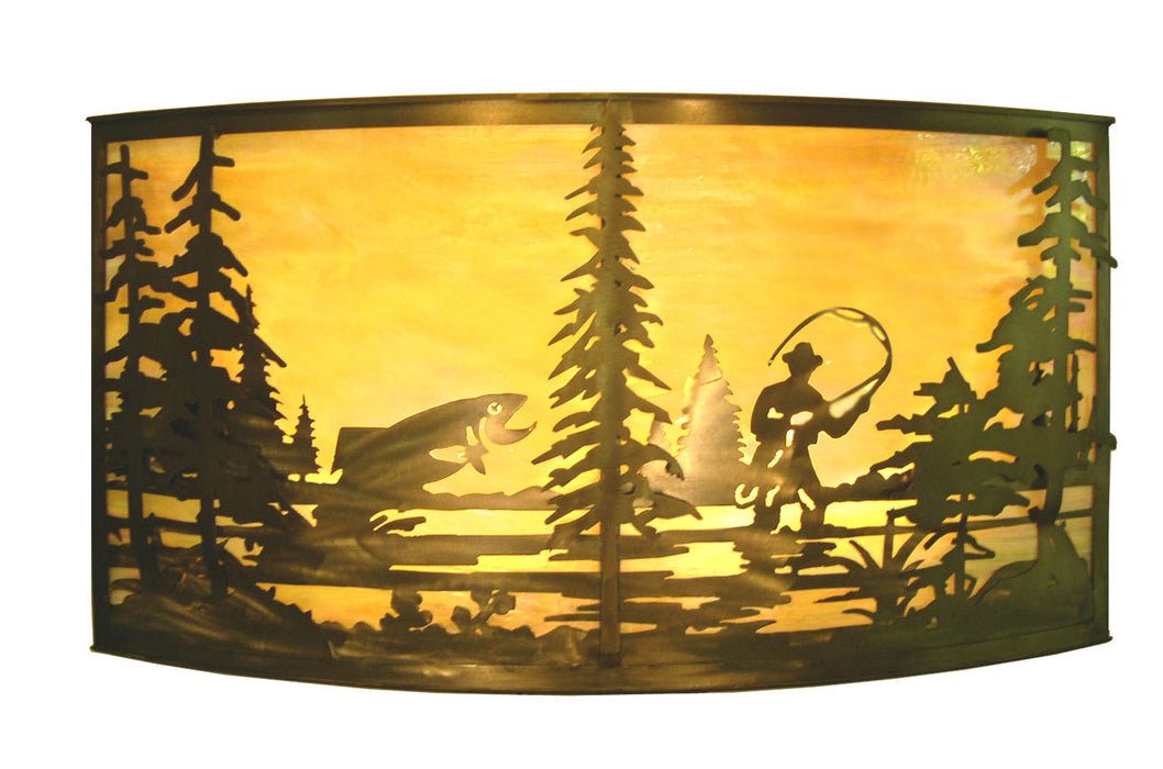 Meyda Tiffany 19924 Four Light Wall Sconce, Antique Copper