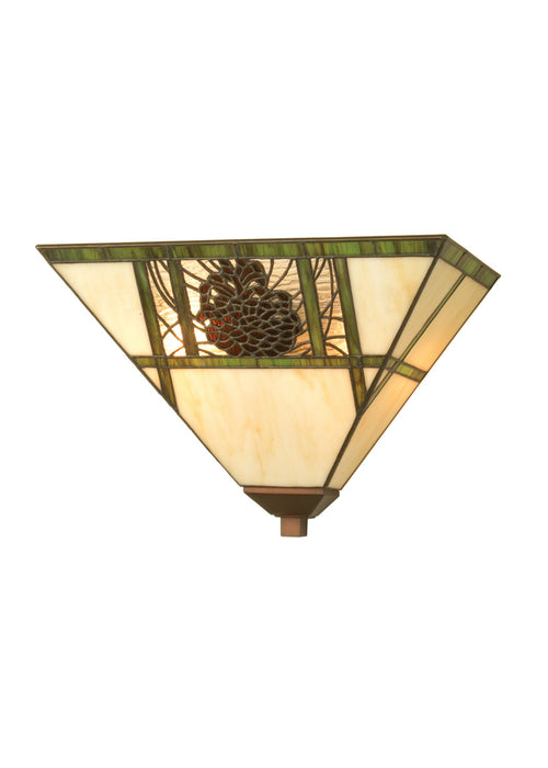 Meyda Tiffany 20635 Two Light Wall Sconce, Mahogany Bronze