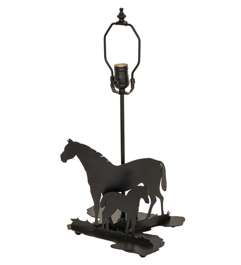 Meyda Tiffany 22730 One Light Table Base, Textured Black