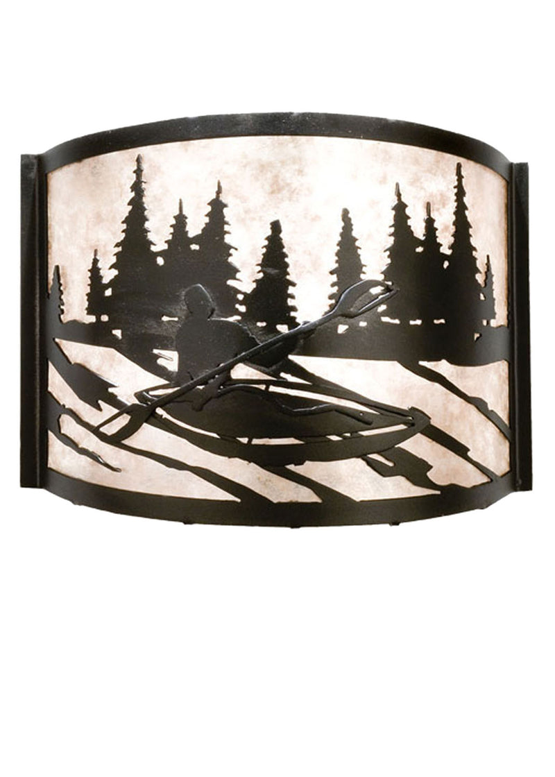 Meyda Tiffany 23831 One Light Wall Sconce, Textured Black