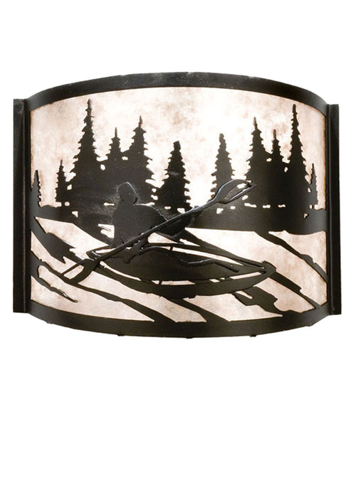 Meyda Tiffany 23831 One Light Wall Sconce, Textured Black