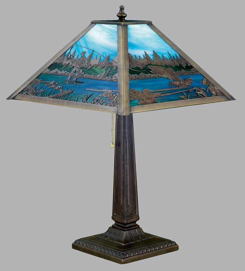 Meyda Tiffany 26760 Table Lamp, Craftsman Brown
