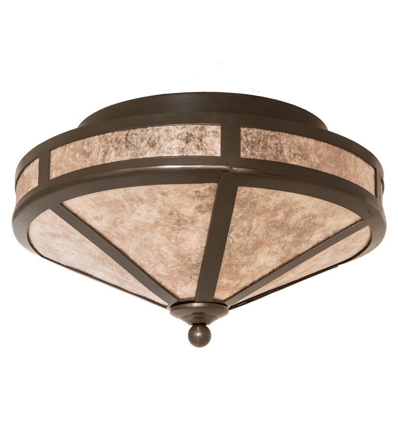 Meyda Tiffany 26919 Two Light Flushmount, Timeless Bronze
