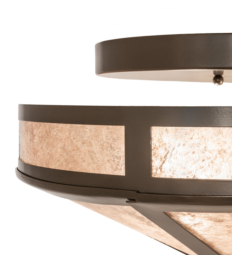 Meyda Tiffany 26919 Two Light Flushmount, Timeless Bronze