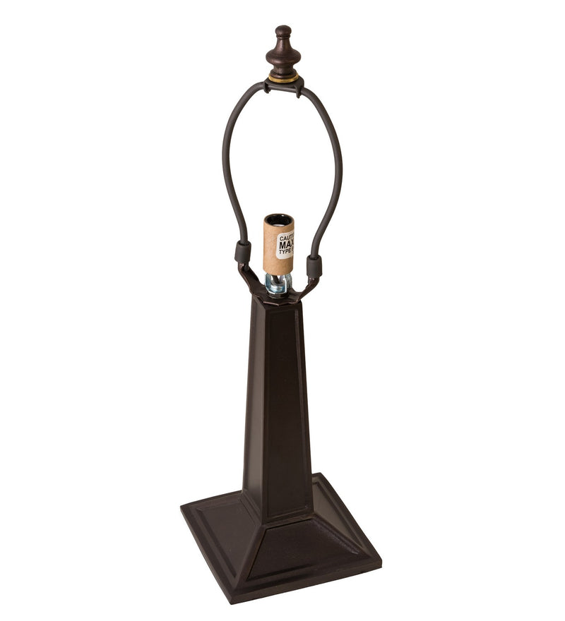 Meyda Tiffany 27123 One Light Accent Lamp, Craftsman Brown,Mahogany Bronze