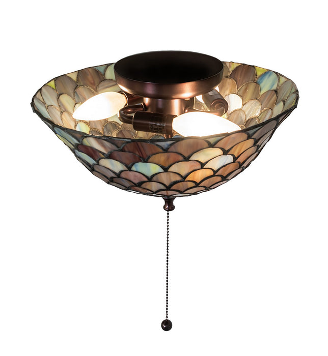 Meyda Tiffany 27451 Fan Light Fixture, Green/Blue