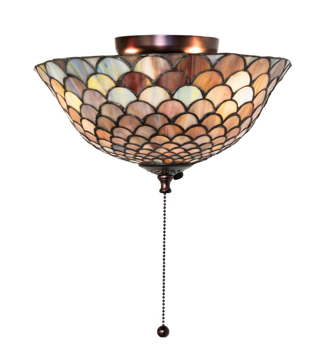 Meyda Tiffany 27451 Fan Light Fixture, Green/Blue