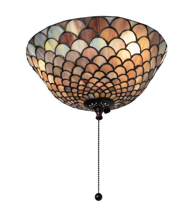 Meyda Tiffany 27451 Fan Light Fixture, Green/Blue