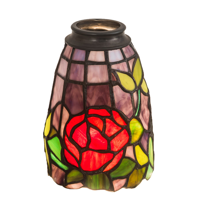 Meyda Tiffany 27465 Fan Light Shade, Pr Burgundy Orange