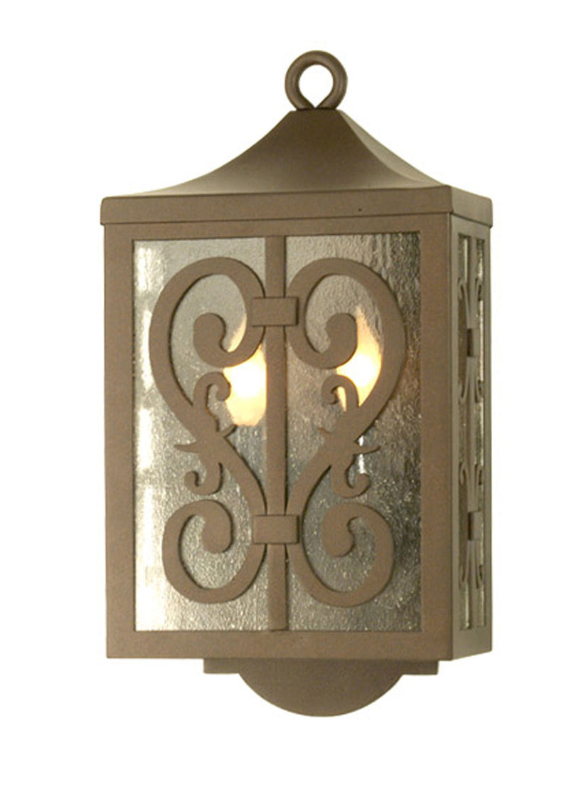 Meyda Tiffany 28668 Two Light Wall Sconce, Caf Noir