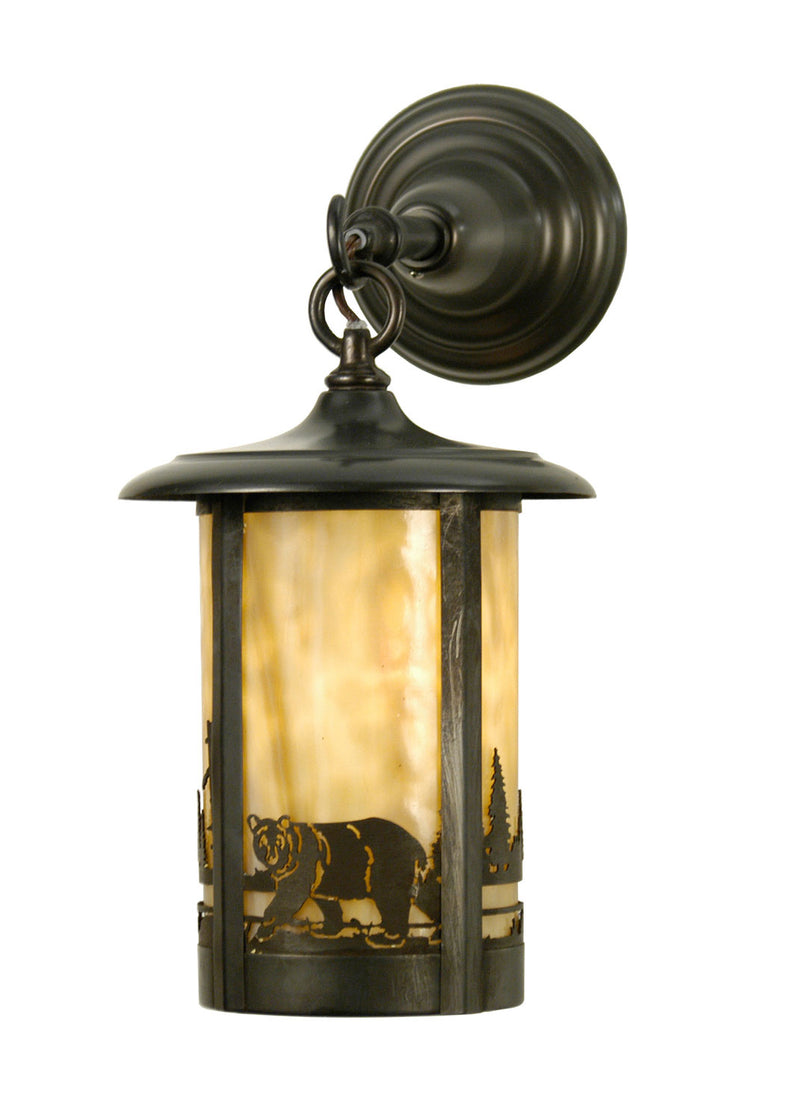 Meyda Tiffany 28785 Wall Sconce, Craftsman Brown