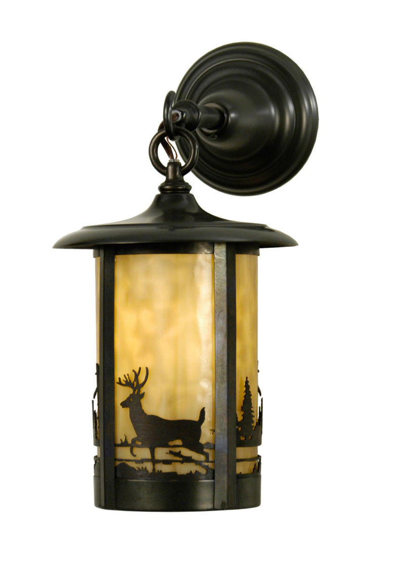 Meyda Tiffany 28786 Wall Sconce, Craftsman Brown