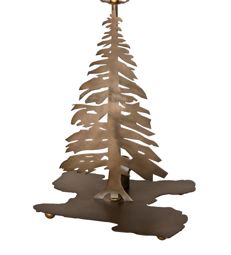 Meyda Tiffany 28895 Two Light Table Base, Antique Copper