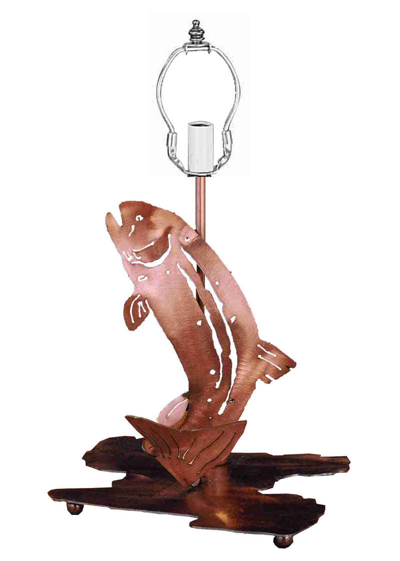 Meyda Tiffany 29080 Two Light Table Base, Antique Copper