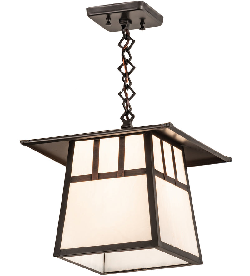 Meyda Tiffany 29528 One Light Pendant, Craftsman Brown