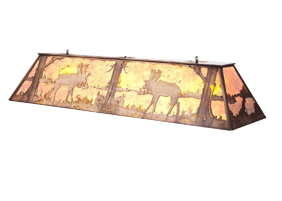 Meyda Tiffany 29900 Nine Light Oblong Pendant, Antique Copper