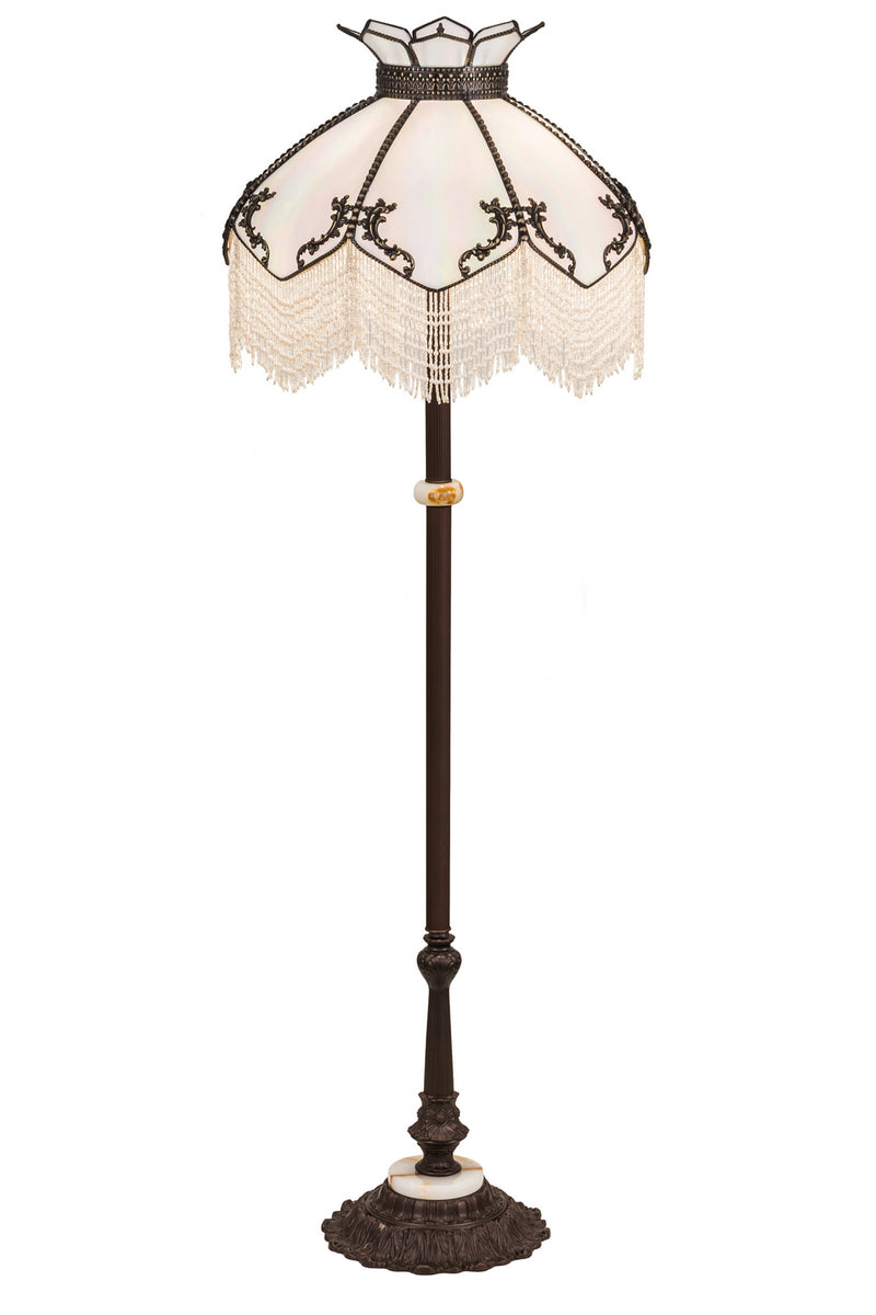 Meyda Tiffany 30280 Three Light Floor Lamp, Mahogany Bronze