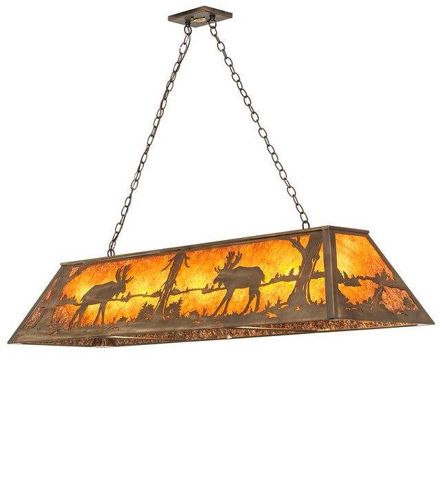 Meyda Tiffany 30333 Nine Light Pendant, Antique Copper