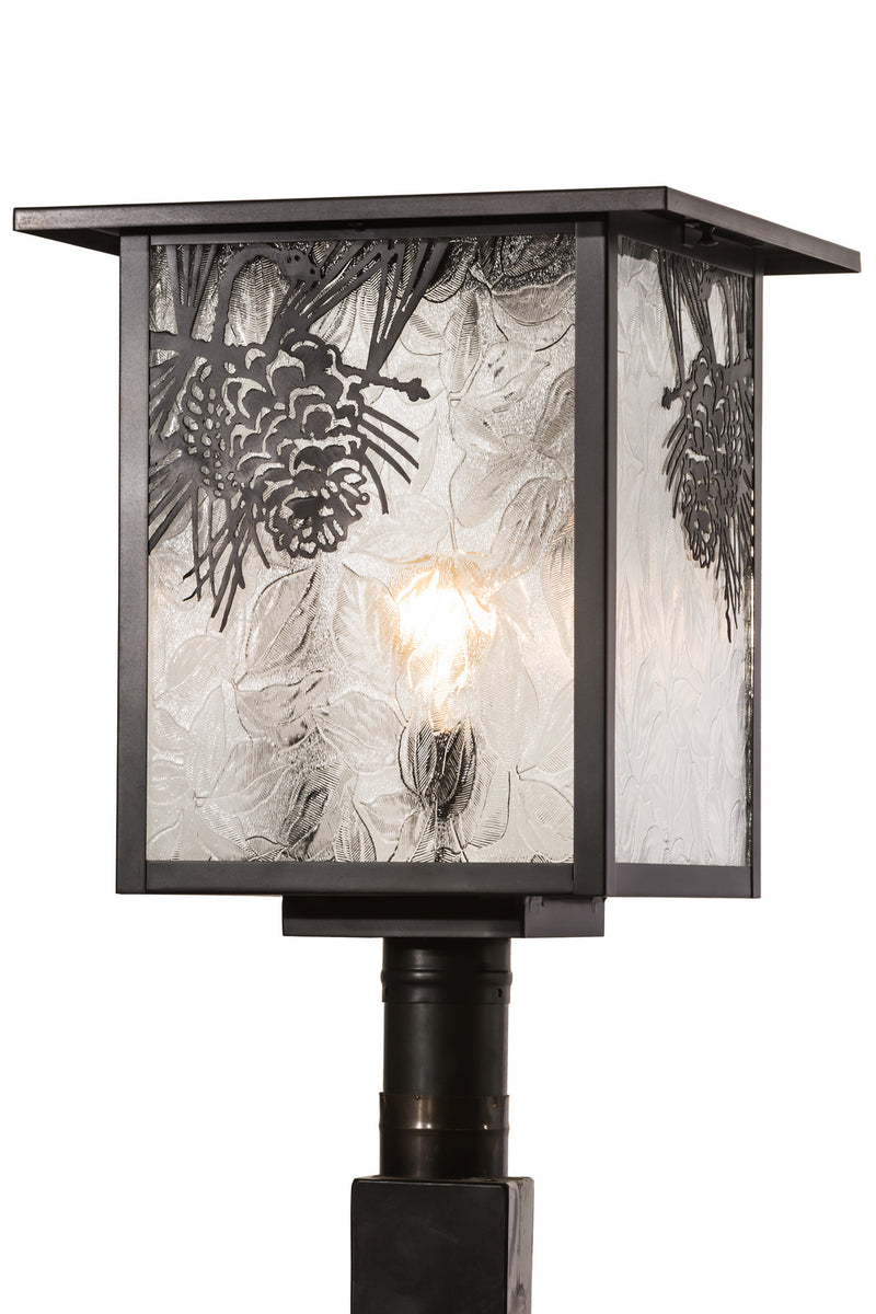 Meyda Tiffany 30388 One Light Post Mount, Craftsman Brown