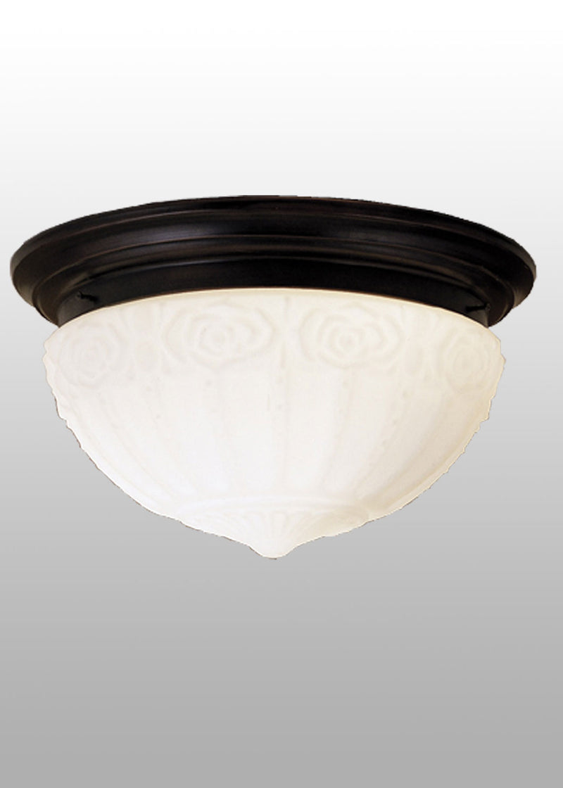 Meyda Tiffany 30534 Two Light Flush Mount, Bronze
