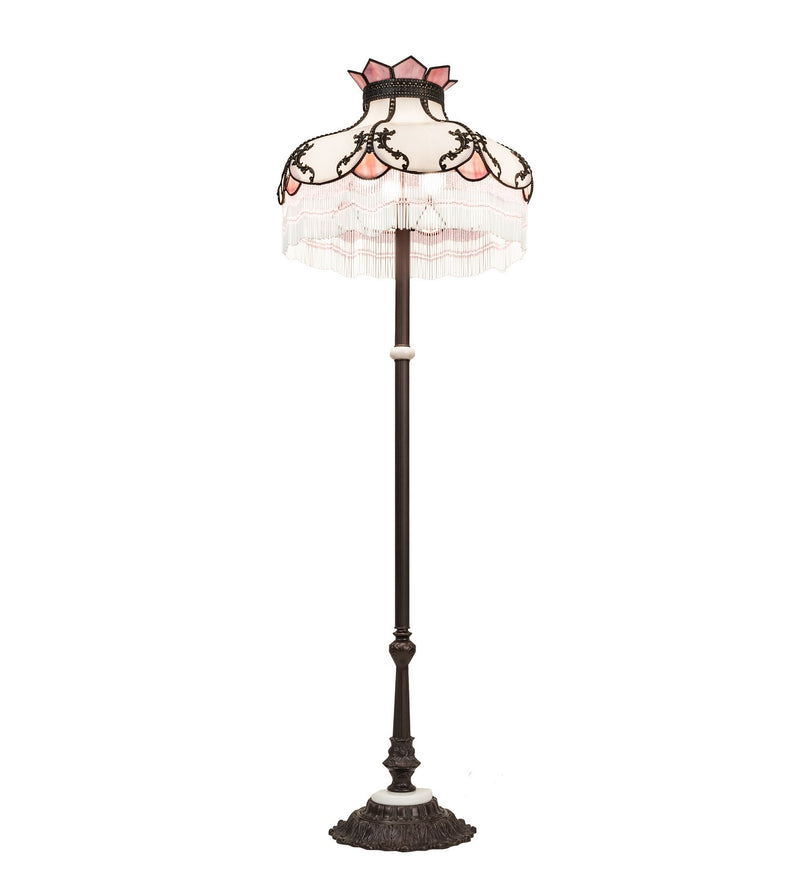 Meyda Tiffany 31314 Three Light Floor Lamp, Mahogany Bronze