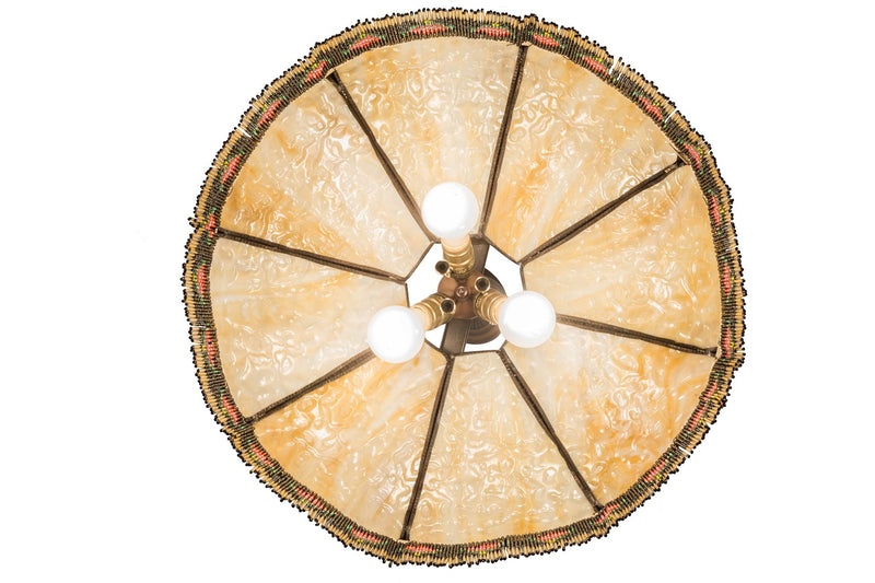 Meyda Tiffany 31316 Three Light Pendant, Craftsman Brown