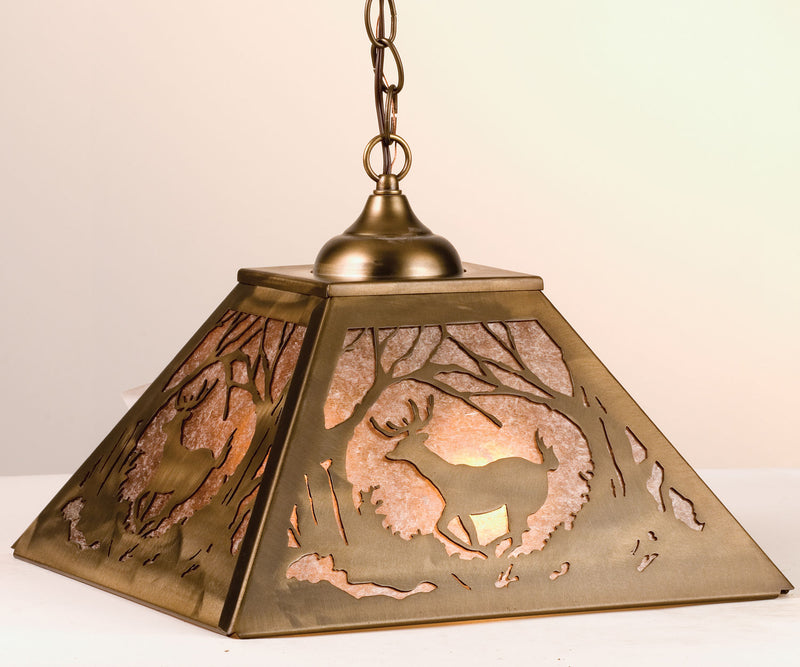 Meyda Tiffany 38690 Two Light Pendant, Antique Copper