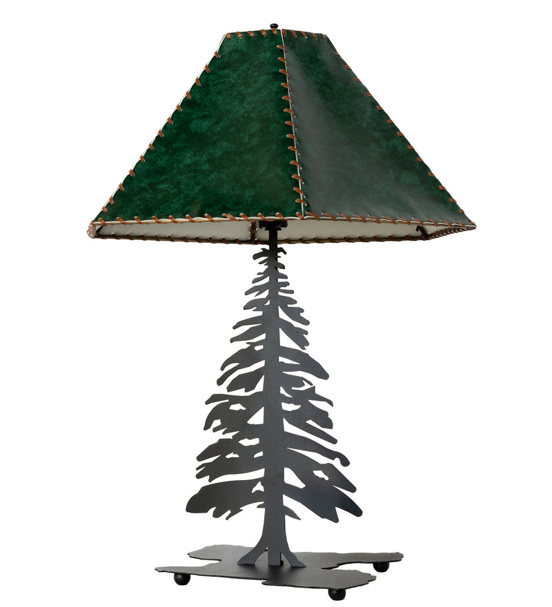 Meyda Tiffany 38884 One Light Table Lamp, Black Metal