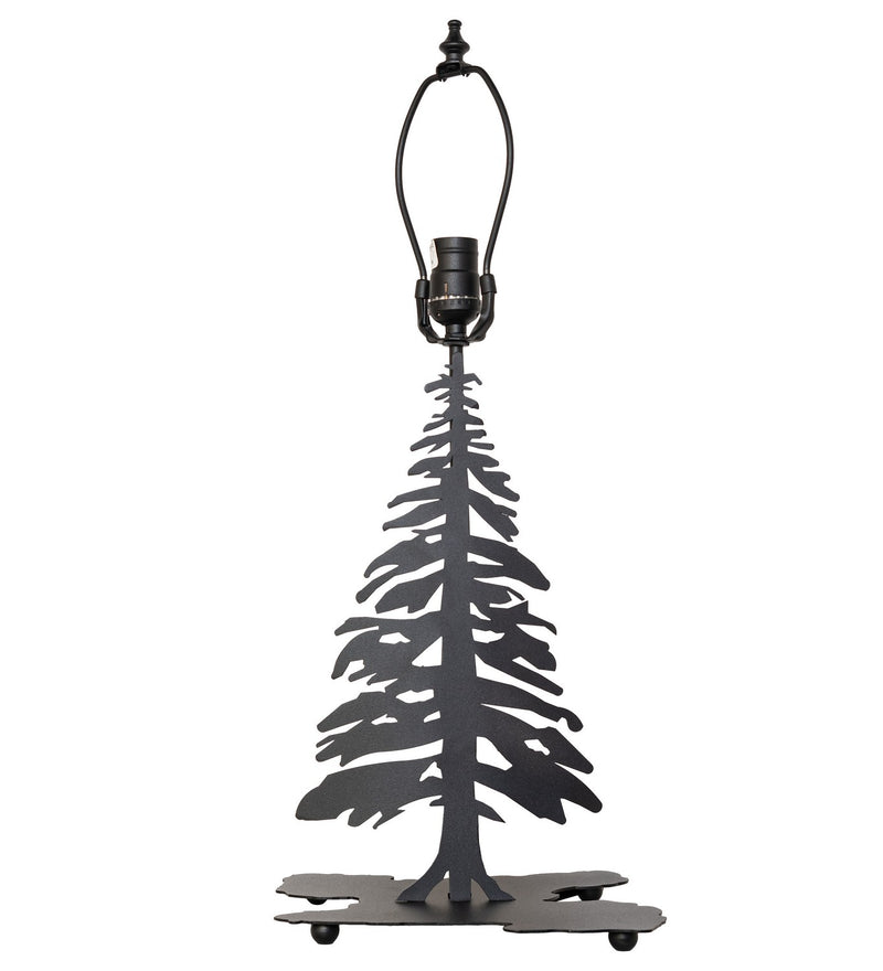 Meyda Tiffany 38884 One Light Table Lamp, Black Metal