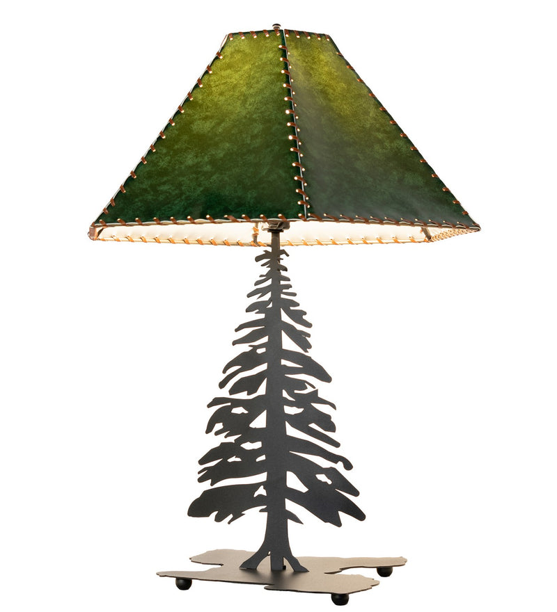 Meyda Tiffany 38884 One Light Table Lamp, Black Metal
