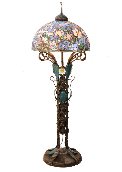 Meyda Tiffany 49874 Three Light Floor Lamp, Antique Copper
