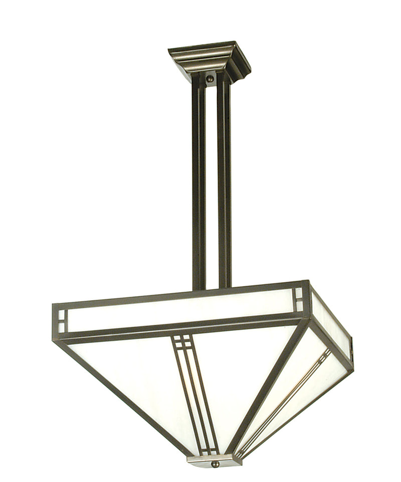 Meyda Tiffany 50662 Four Light Semi-Flushmount, Antique Copper